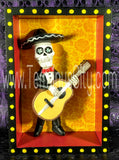 Day Of The Dead Shadow Box - Mariachi