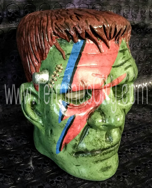 Frankenstein Hand Painted Head - David Bowie