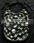 Six Bunnies Baby Bib - Skeleton Bones