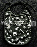 Six Bunnies Baby Bib - Skeleton Bones