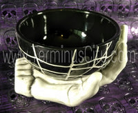 Skeleton Zombie Hand Ceramic Bowl