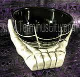 Skeleton Zombie Hand Ceramic Bowl