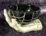 Skeleton Zombie Hand Ceramic Bowl