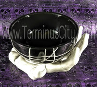 Skeleton Zombie Hand Ceramic Bowl