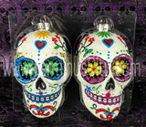 Sugar Skull Ornaments (Set of 2)