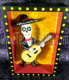 Day Of The Dead Shadow Box - Mariachi