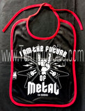 Six Bunnies Baby Bib - The Future Of Metal