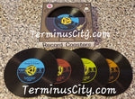 Vinyl Record Coasters Set