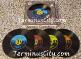 Vinyl Record Coasters Set