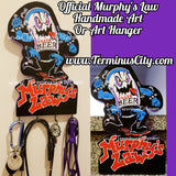 HANDMADE Official Murphy's Law Art Key/Leash/Mug/Coat/Guitar Cord Hanger Or Choose