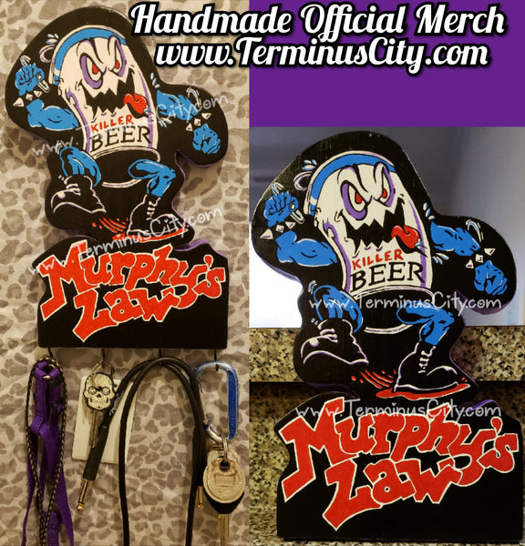 HANDMADE Official Murphy's Law Art Key/Leash/Mug/Coat/Guitar Cord Hanger Or Choose