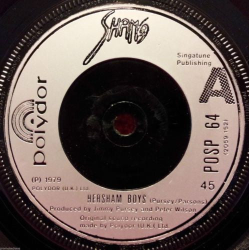 Sham 69 - Hersham Boys 7" Record - Bill Danforth Collection