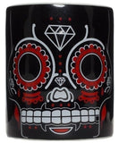 3D Sugar Skull Mug - Black