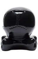 Ceramic Skull Bank - Black