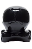 Ceramic Skull Bank - Black