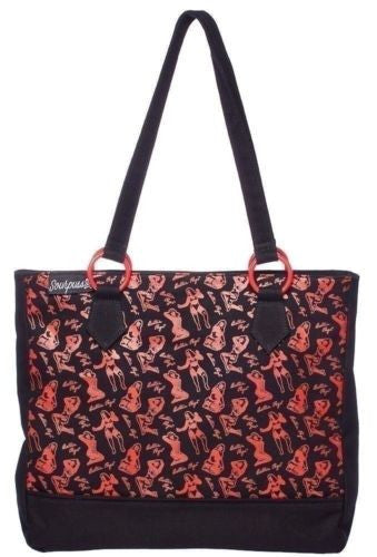 Officially Licensed Bettie Page Shopping Tote Handbag