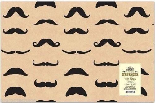 Wrapping Paper - Mustache