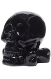 Ceramic Skull Bank - Black