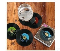 Vinyl Record Coasters Set