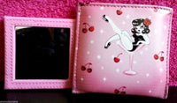 Makeup Mirror Pouch - Cherry Martini