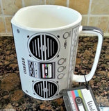 Large Boombox 80's Retro Mug