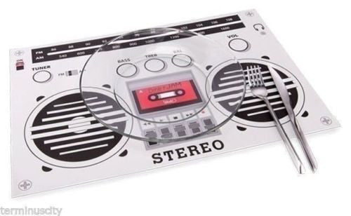 Boombox Placemats - Set of 4