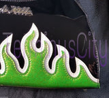 Lux De Ville Diabla Darling - Lime Green Flames