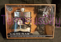 Leopard Garter Mini Flask