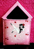 Makeup Mirror Pouch - Cherry Martini