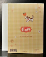 Rare Fluff Peachy Pin-Up Thank You Greeting Card OOP