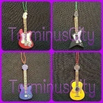 Rock Guitar Ornaments - Set of 4