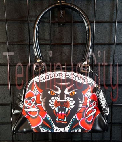 Liquor Brand Black Panther Small Bowling Handbag