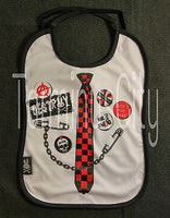 Six Bunnies Baby Bib - Punk Tie