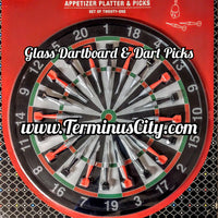 Glass Dartboard Cheese Platter