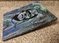 Handpainted Acrylic Painting Frankenstein 14"x11" Portrait On Canvas