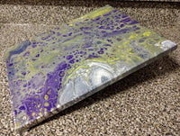 Handpainted Acrylic Abstract Painting 14"x11" On Canvas