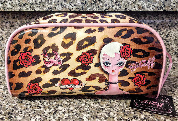 Cosmetics Bag - Leopard Blonde