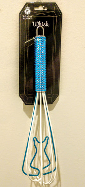 Blue Bling Dress Wire Whisk