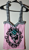 Pink Zombie Girl Cameo Top Size Large