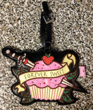 Rare OOP Fluff Luggage Tag - Forever Sweet Cupcake