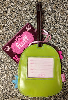 Rare OOP Fluff Luggage Tag - Frog Prince