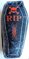 Coffin RIP Casket Throw Pillow