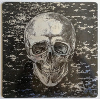 Skull Cork Place Mat Black & Silver