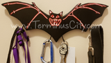 HANDMADE Bat Art Key/Leash/Mug/Coat Hanger Black Purple White Or Choose