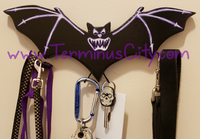HANDMADE Bat Art Key/Leash/Mug/Coat Hanger Black Red White Or Choose