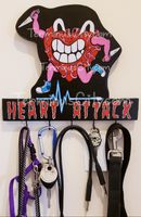 HANDMADE Heart Attack Art Key/Leash/Mug/Coat/Guitar Cord Hanger Or Choose