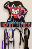 HANDMADE Heart Attack Art Key/Leash/Mug/Coat/Guitar Cord Hanger Or Choose
