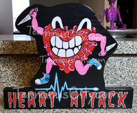 HANDMADE Heart Attack Art Key/Leash/Mug/Coat/Guitar Cord Hanger Or Choose