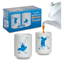 Breakdancing Monks Teacups - Set of 2