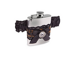 Leopard Garter Mini Flask